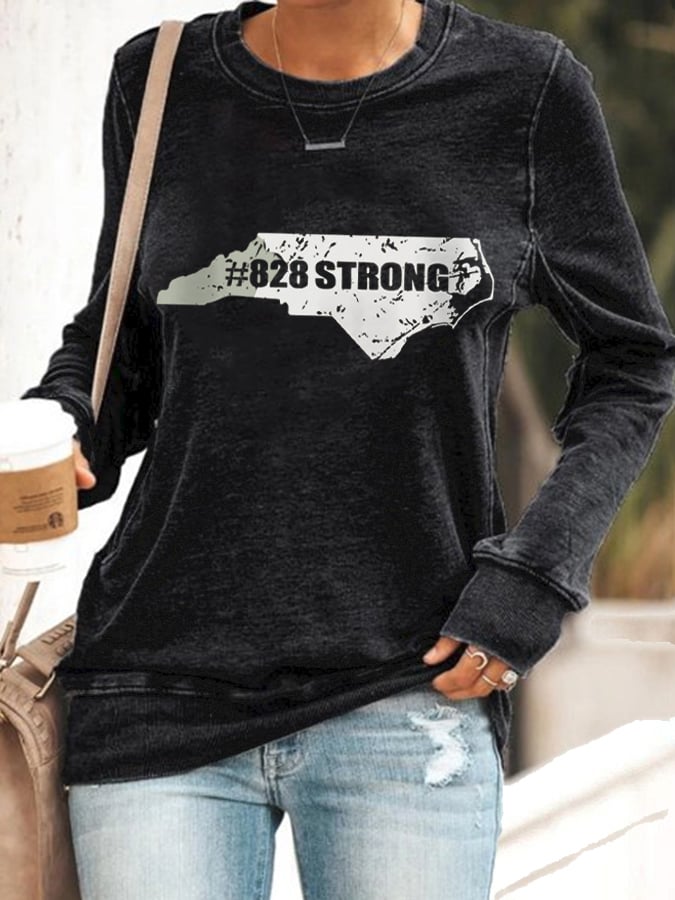 Women's #828 Strong Print Sweatshirt