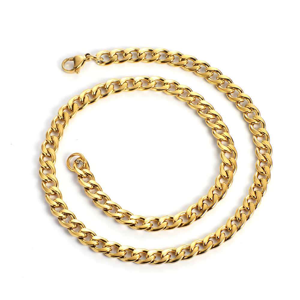 Men Geometric Metal Chain Geometric Necklaces