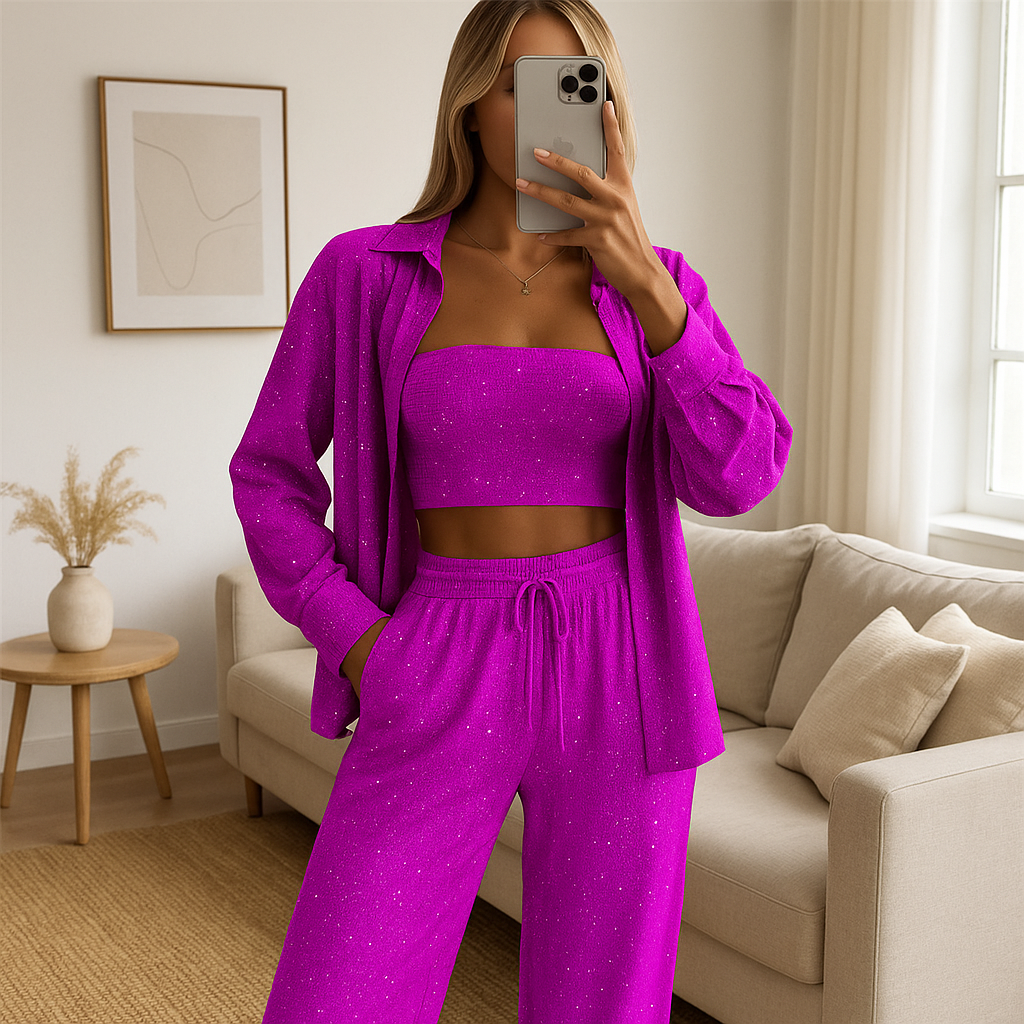 Sequin Three Piece Set