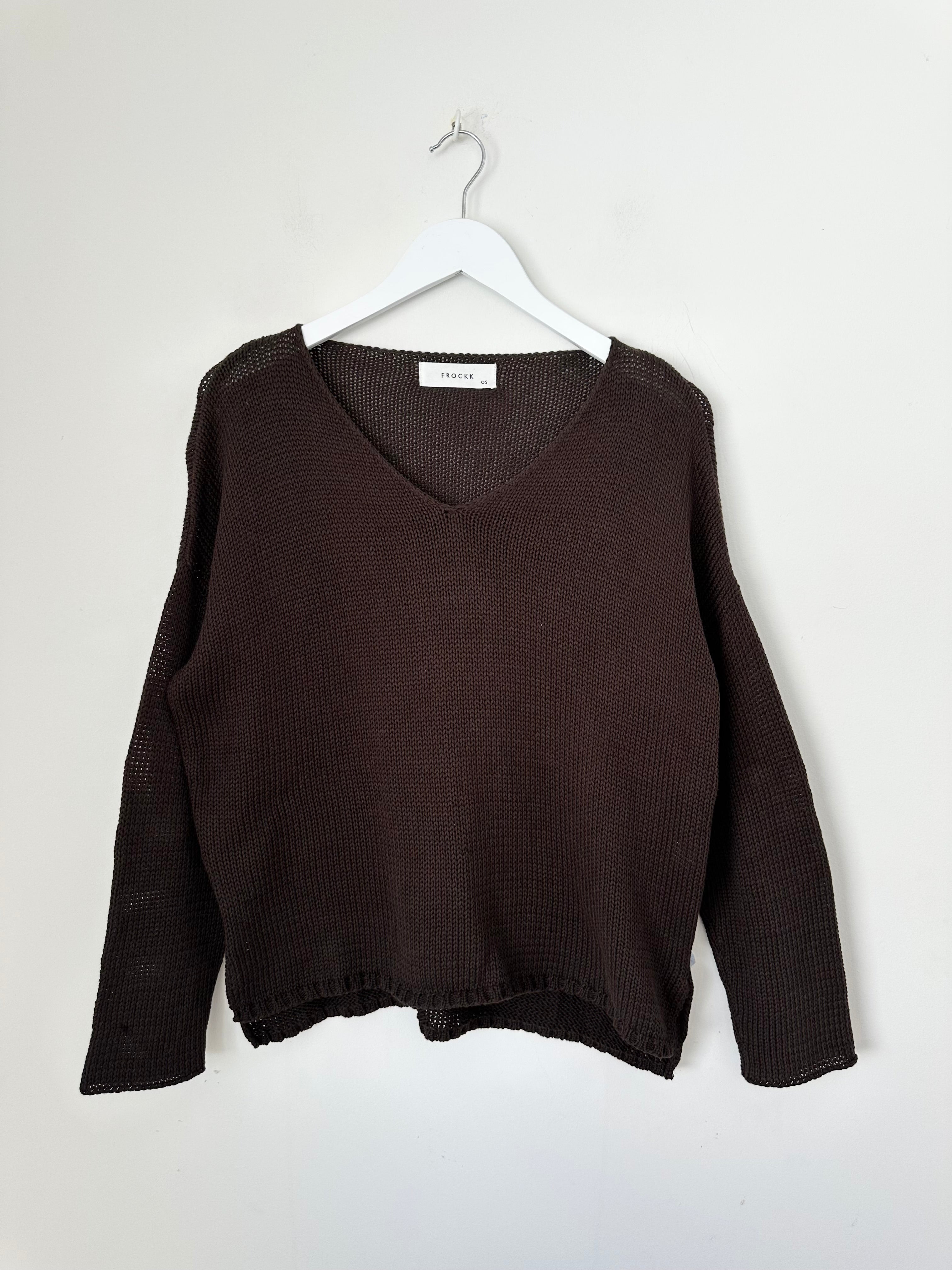 jamie knit-chocolate cotton