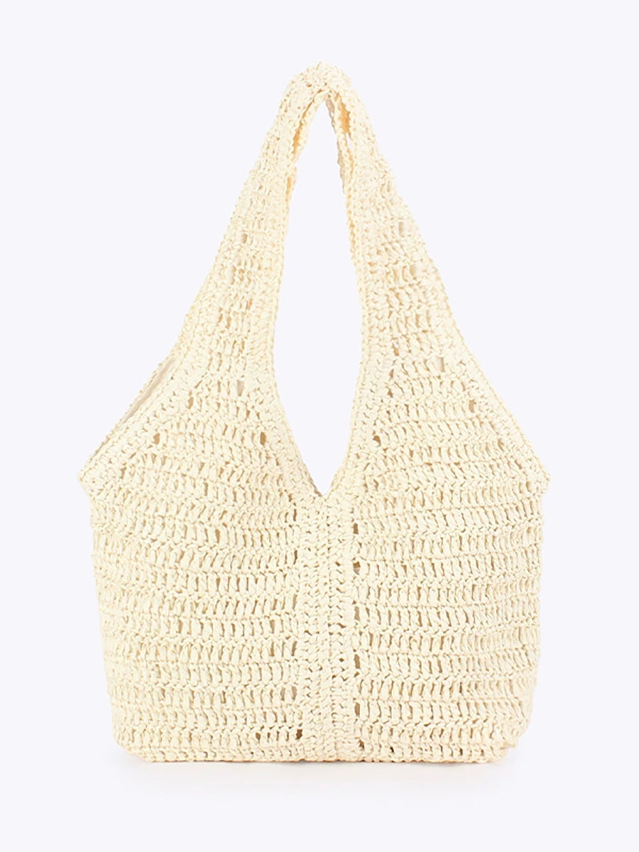 Women Travel Handmade Weave Shoulder Bag