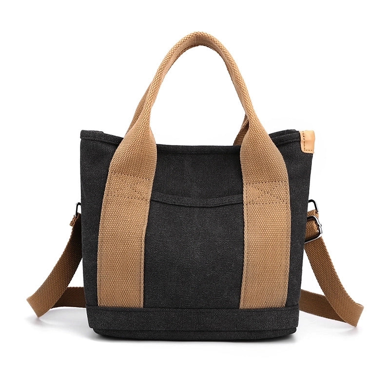 Women's Medium All Seasons Canvas Vintage Style Handbag Tote Bag