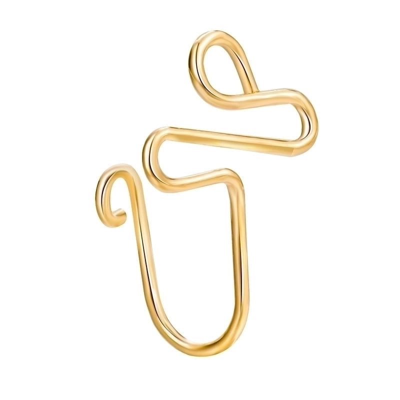 Minimalist Letter Copper Plating Nose Studs
