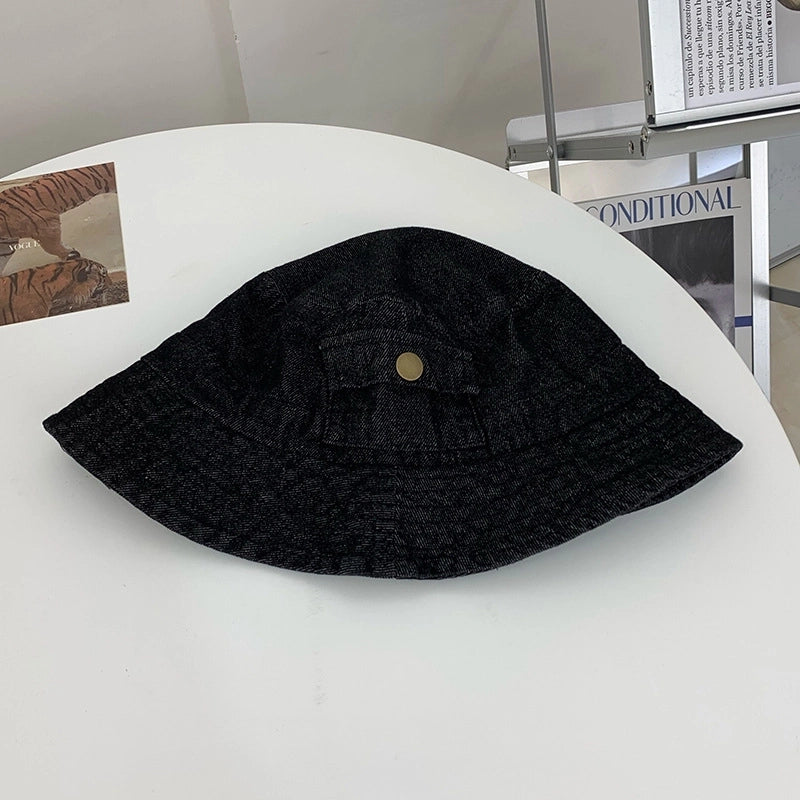 Hat Women's Sweet Cool Spice Girl Tooling Style Short-brimmed Old Cowboy Fisherman Hat Women's Comfortable  Biker Basin Hat