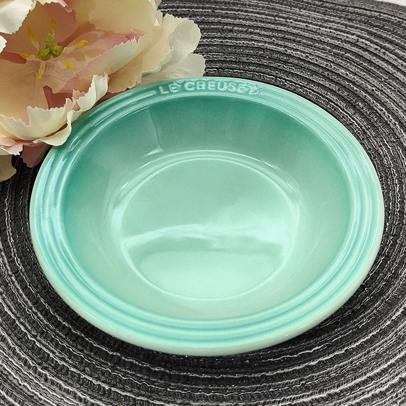 Color ceramic 6-inch pre meal tray. cat tray. dog tray. cervical spine protection. anti blackening chin. drinking water tray