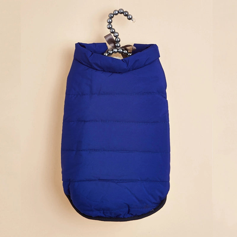 Autumn And Winter Pet Clothes With Velvet Padded Cotton-padded Jacket Teddy Bear Small And Medium-sized Dog Cotton-padded Jacket Warm Waterproof Vest