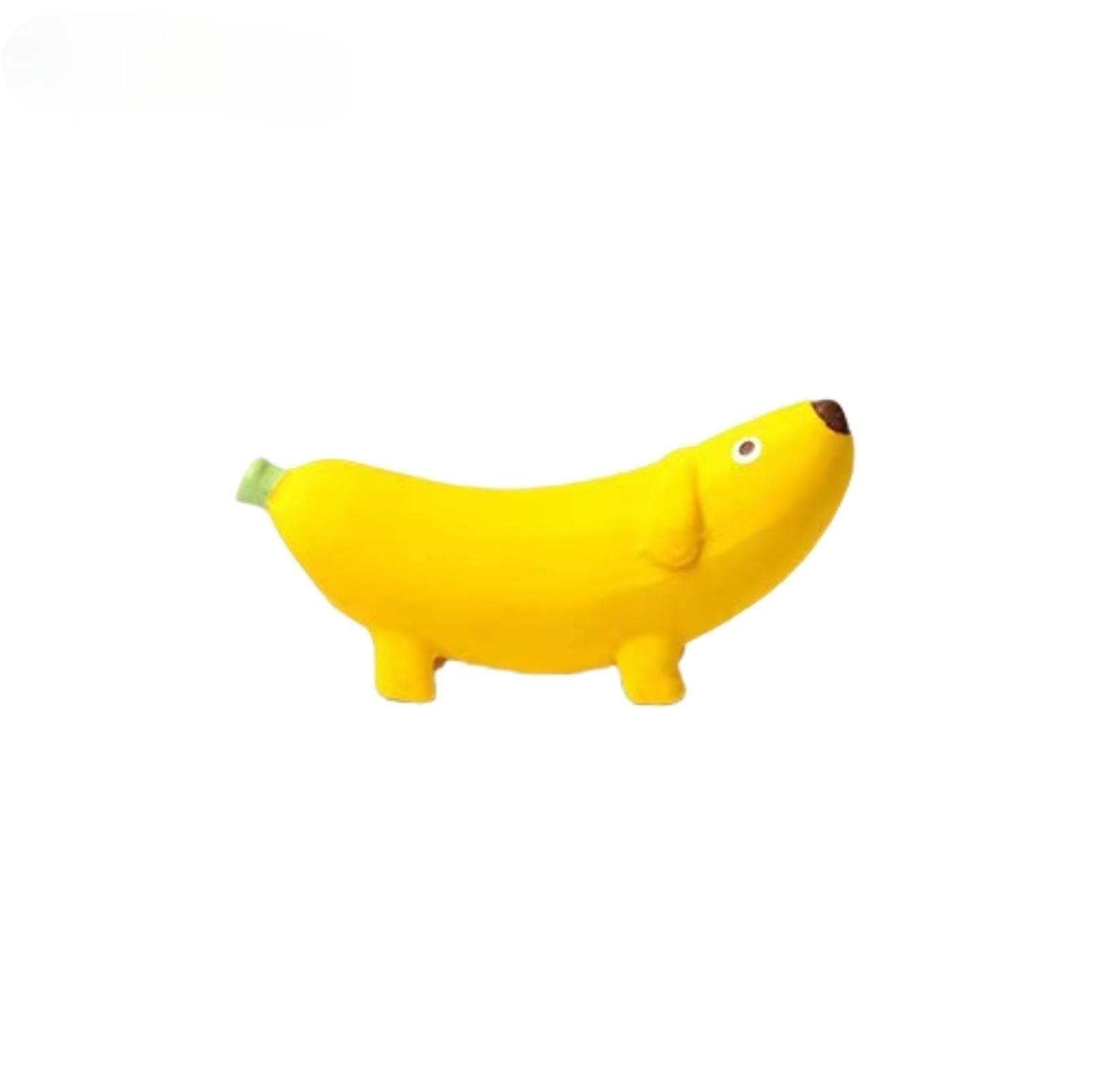 Q-Monster Latex Dog Toy Chewing and Sounding- Cute Fruity Animal Series