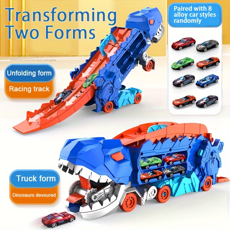 🚗 FREE SHIPPING🚗Transport Dinosaur Truck with Foldable Sliding