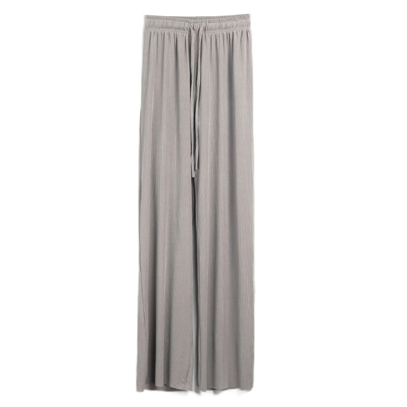 Ice Silk Wide Leg Trousers For Women