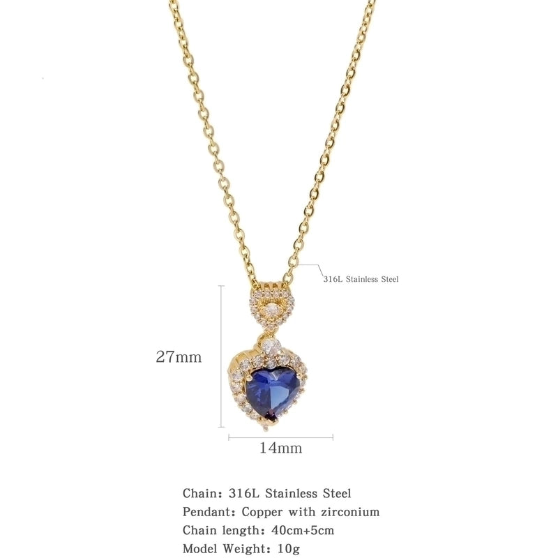 316L Stainless Steel  Copper Gold Plated Minimalist Classic Style Plating Constellation Pendant Necklace