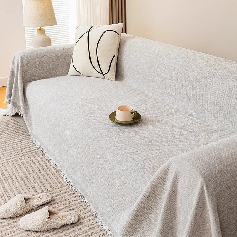New Herringbone Sofa Towel Cover Cloth New Autumn And Winter High-grade Universal All-inclusive Cover Sofa Cover Blanket