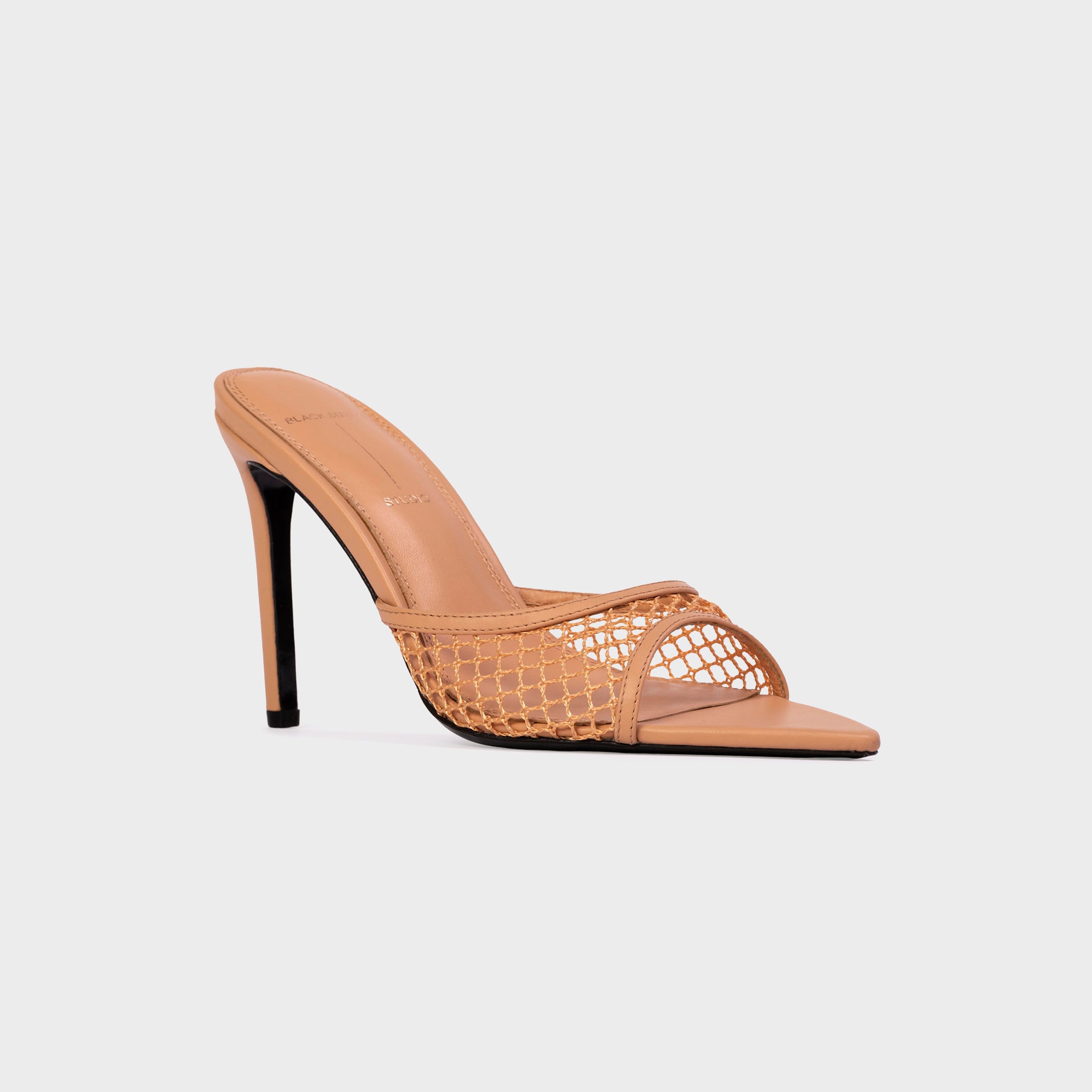 Black Suede Studio Else 100 Woven Mesh - Toast