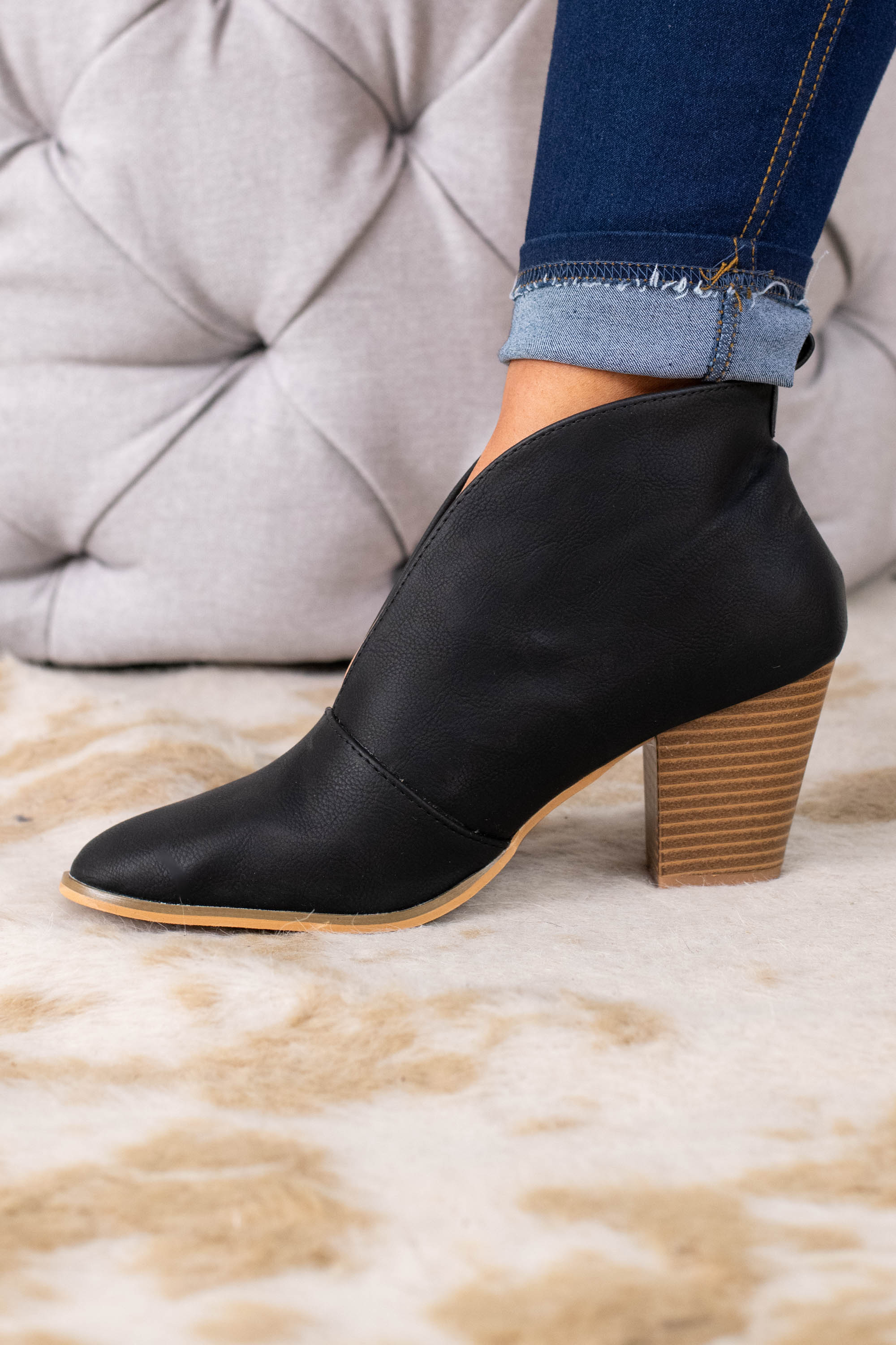 Keep On Walkin' Booties. Black