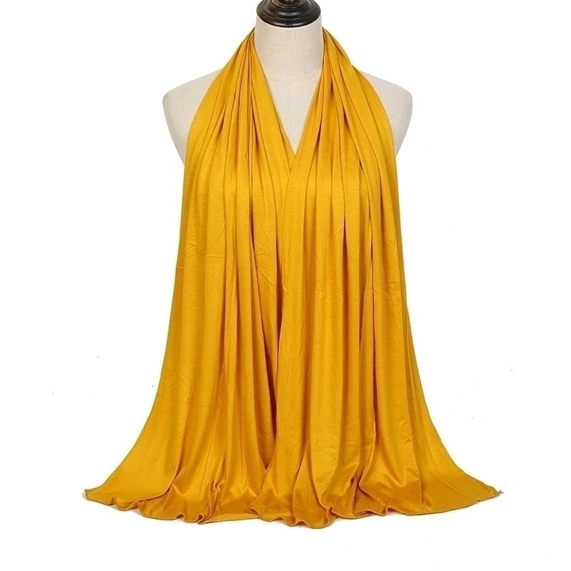 Women's Minimalist Solid Color Monel Scarf