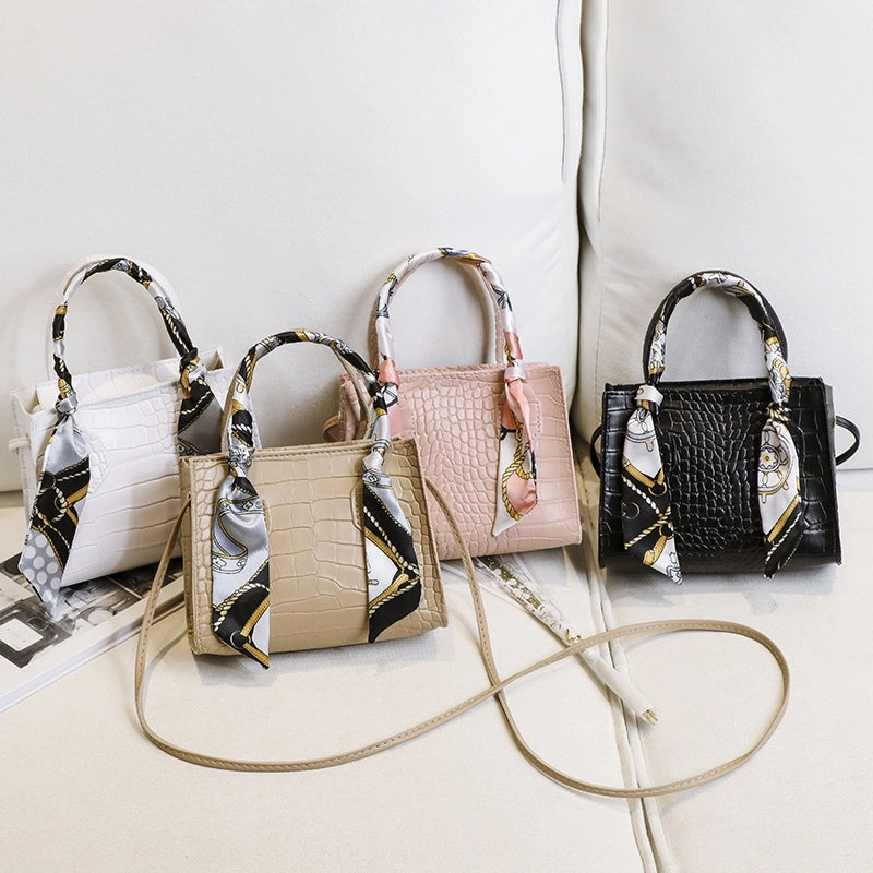 Women's Small Summer Pu Leather Elegant Vintage Style Square Bag