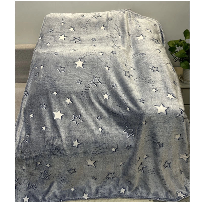 Vacation Solid Color Polyester Velvet Blanket