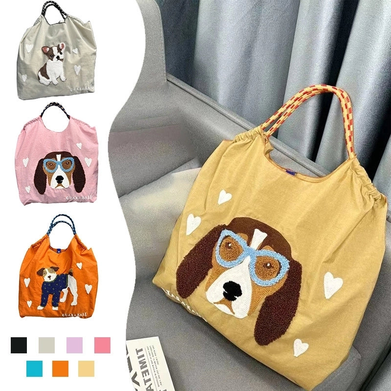 Women's Large Nylon Animal Vintage Style Classic Style Square String Handbag