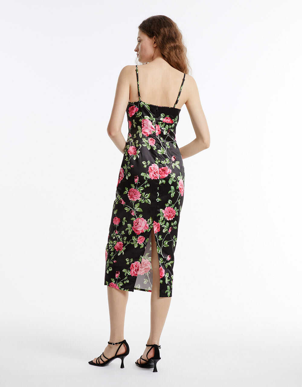 VESTIDO DE TIRAS CON ESTAMPADO FLORAL