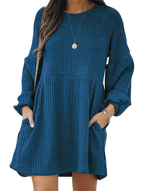 Knitted Long Sleeve Dress