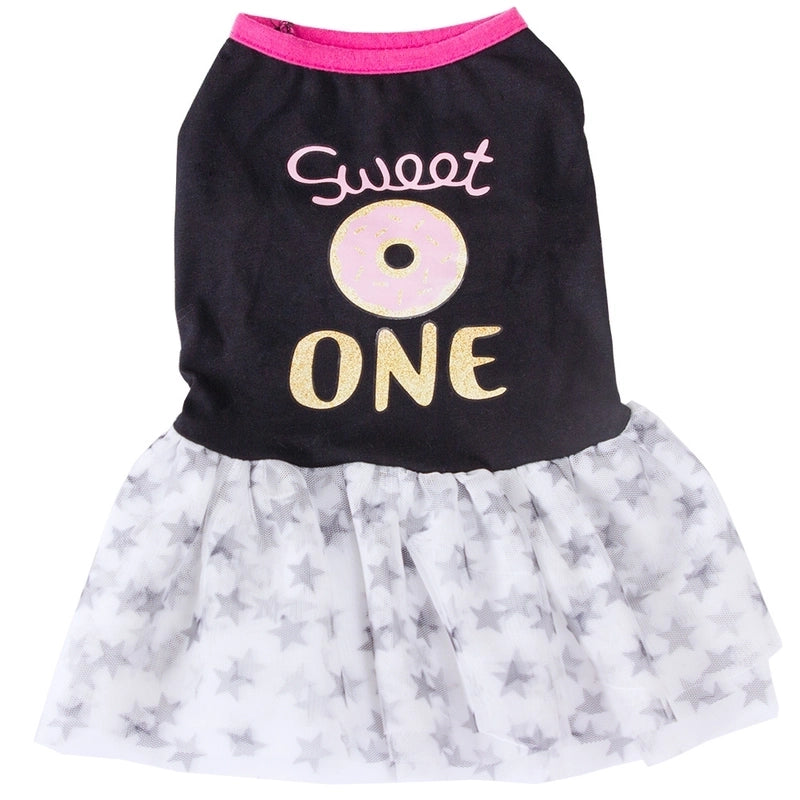 Fashion Pet Clothes Fluffy Mesh Sundress