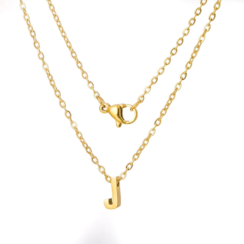 Titanium Steel Minimalist Plating Letter None Necklace