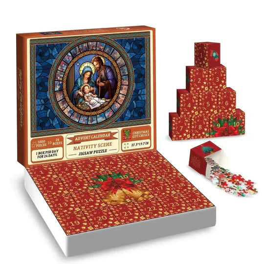 【UP TO 50% OFF】🎅🎄Advent Calendar Christmas Jigsaw Puzzles