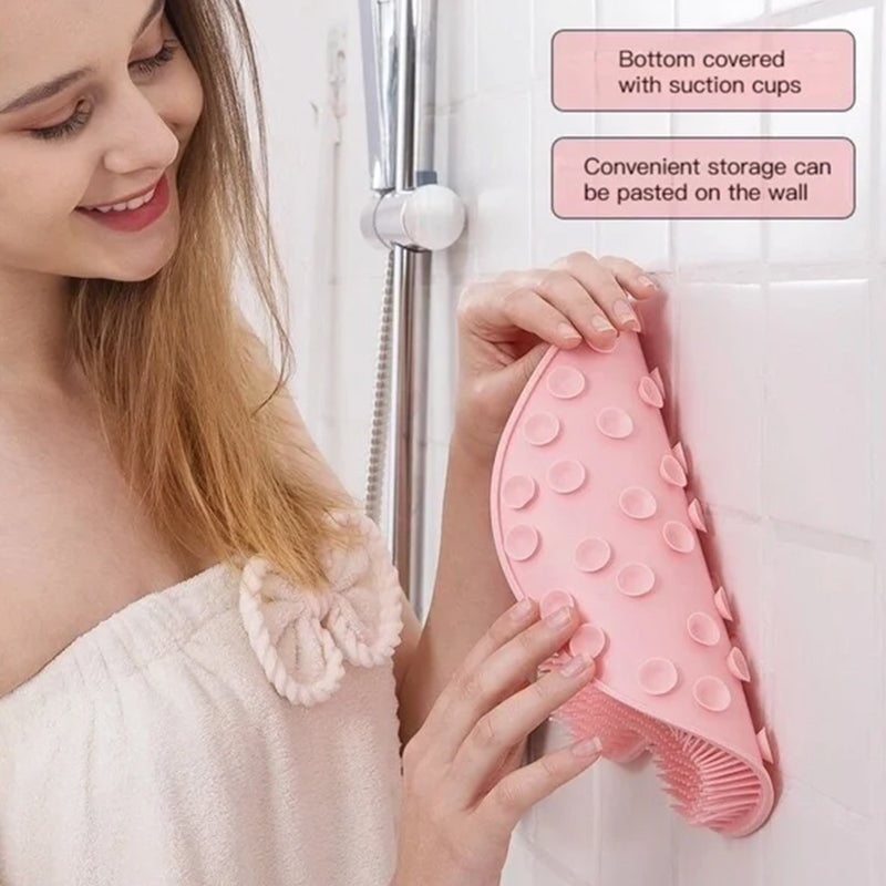 😍LAST DAY 50% OFF - Shower Foot & Back Scrubber. Massage Pad