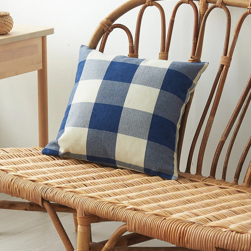 Yarn-dyed Striped Cotton And Linen Pillowcase Multicolor Multi-size Linen Plaid Pillow Home Pillow Cover Cushion