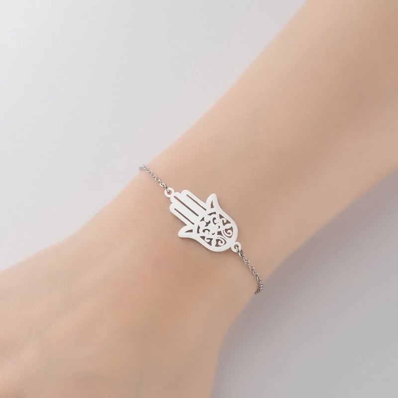 Minimalist Geometric Titanium Steel Bracelets Plating No Inlaid Stainless Steel Bracelets