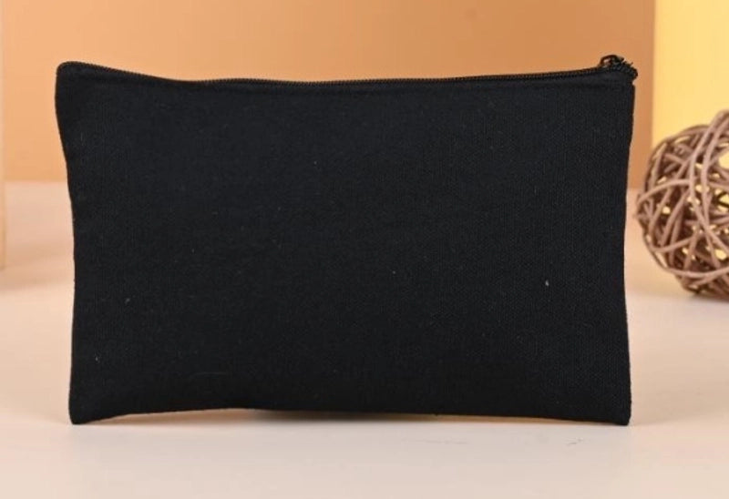 10 Pieces In Stock Blank Canvas Zipper Bag Canvas Cosmetic Bag Zipper Pencil Bag Canvas Bag Custom