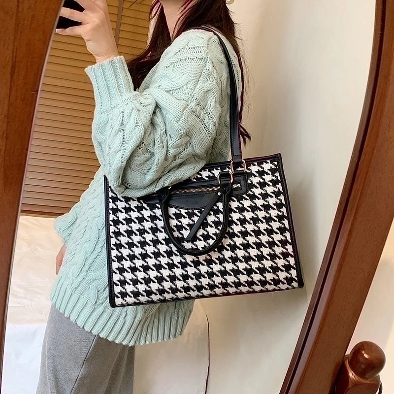 Large Pu Leather Streetwear Tote Bag Hander Bag