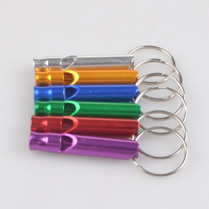 Mini Aluminum Alloy Whistle Keyring