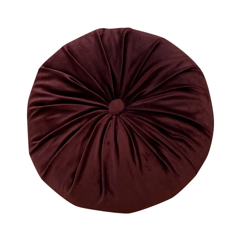 Round Pumpkin Pillow Solid Color Bay Window Pillow Homestay Model Room Pillow Living Room Sofa Cushion