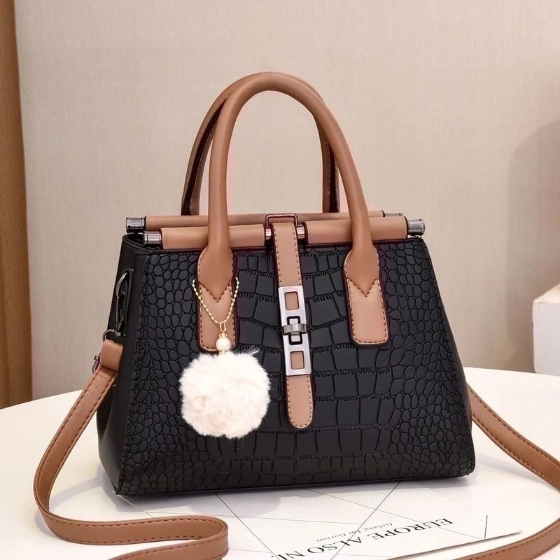 Women's Large All Seasons Pu Leather Classic Style Handbag