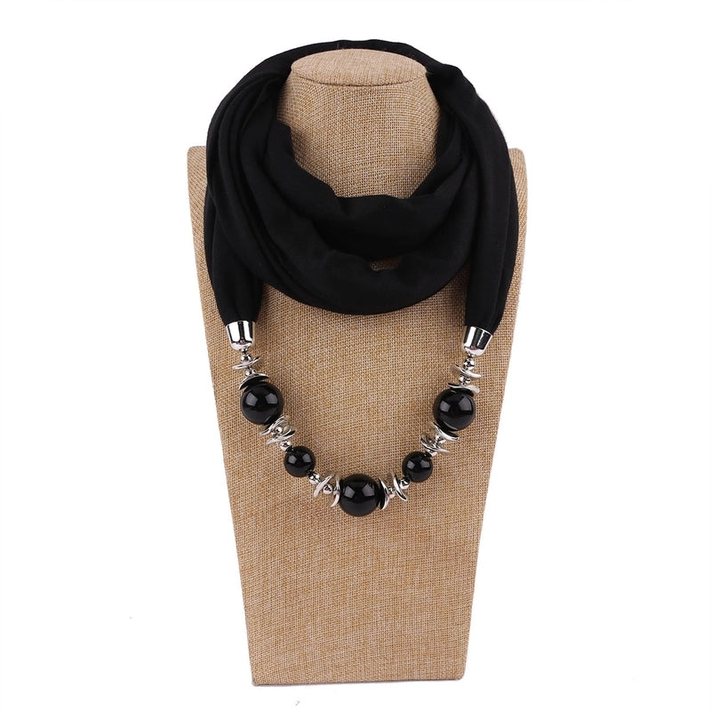 Women's Minimalist Solid Color Polyester Scarf