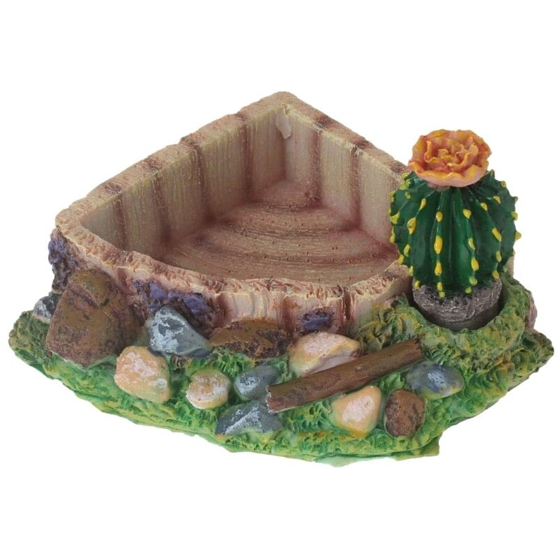 Reptile Food Bowl Ornament For Aquarium