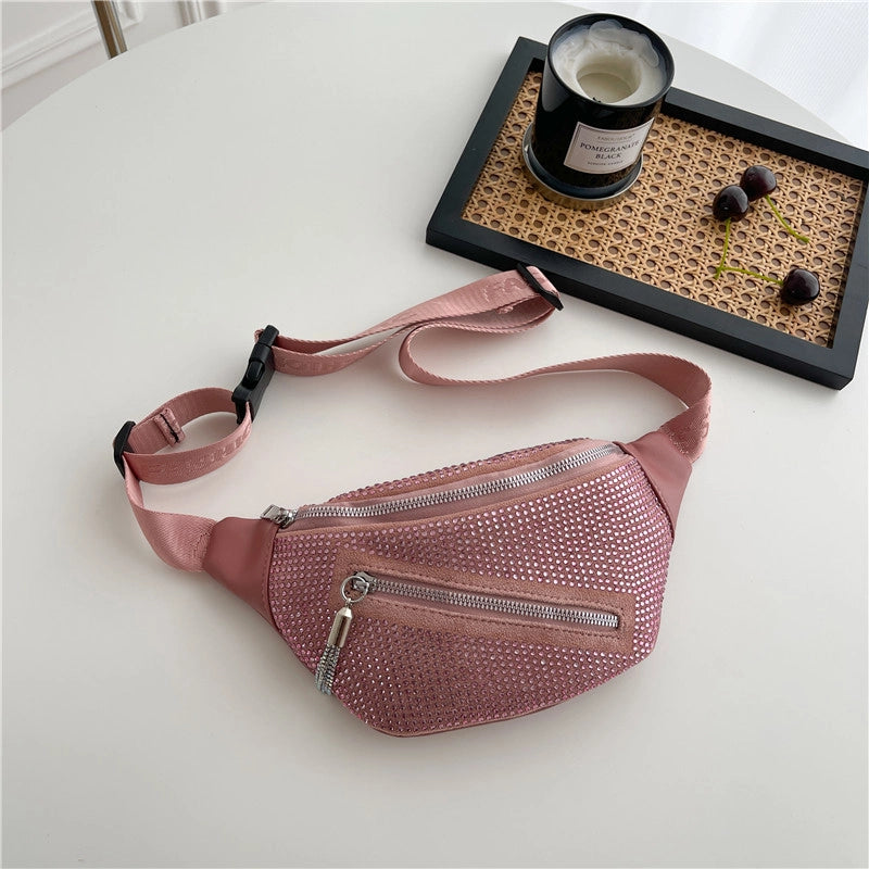 Women's Classic Style Solid Color Pu Leather Waist Bags