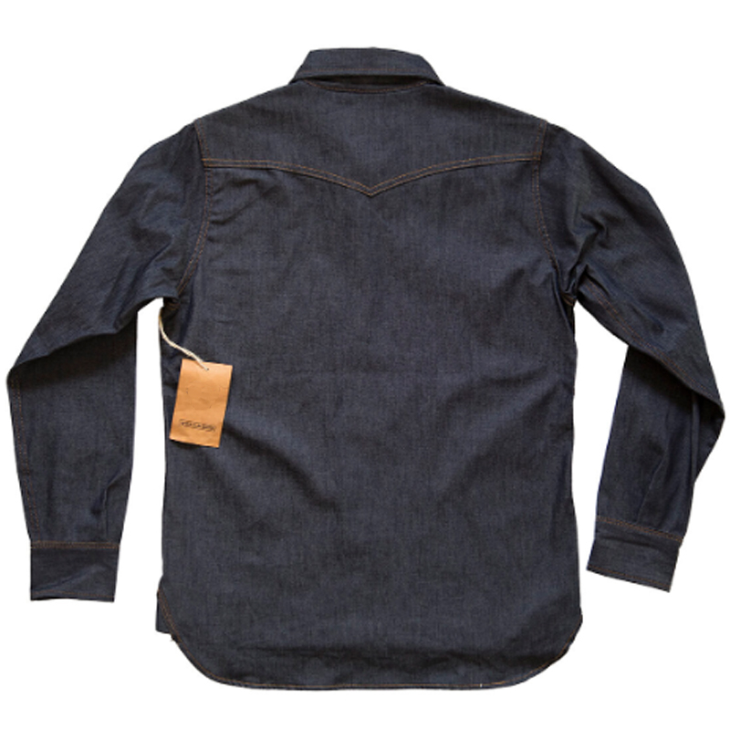 American Vintage Denim Long Sleeve Casual Shirt