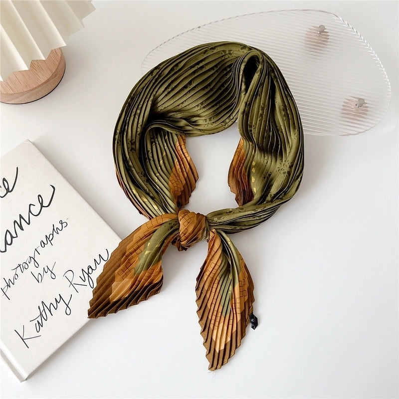 Women's Elegant Printing Polyester Printing Silk Scarf