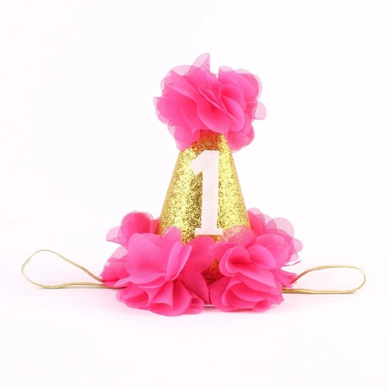 Cartoon Pu Leather Number Solid Color Pet Hat
