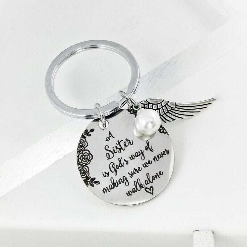 💓A Sister is God's Way of Making Sure We Never Walk Alone Keychain