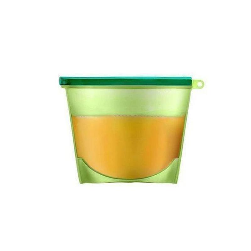 Silicone Food Storage Bags. 4 colors
