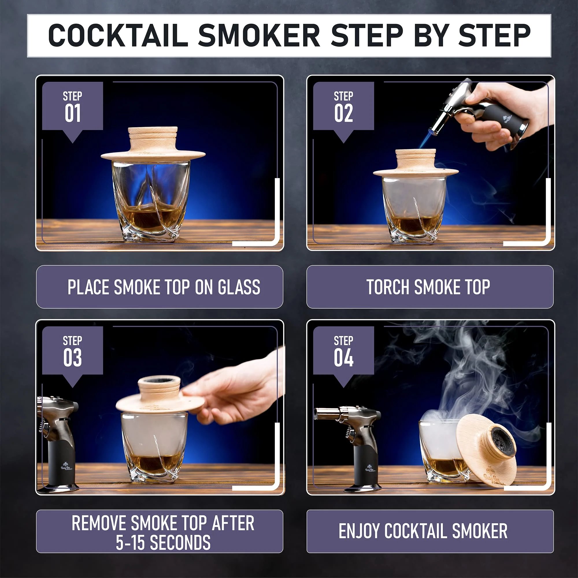 🔥Last day 49% OFF🔥Cocktail Smoker Mixology Bartender Kit