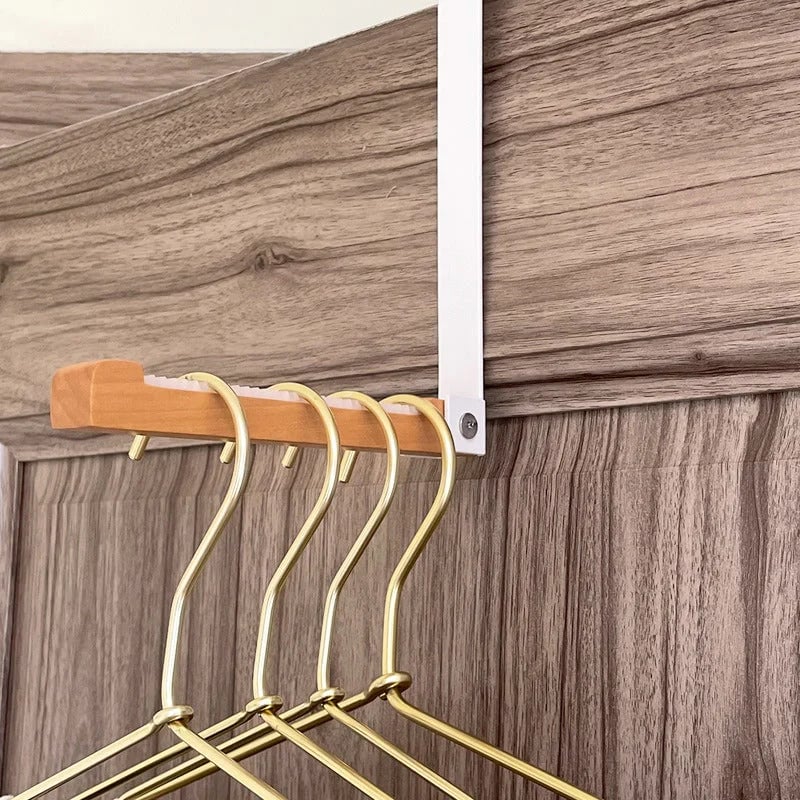 🔥🔥Foldable Wood Over The Door Hooks-🌟Buy 2 Get 1 Free🌟(Single For Just £6.66)