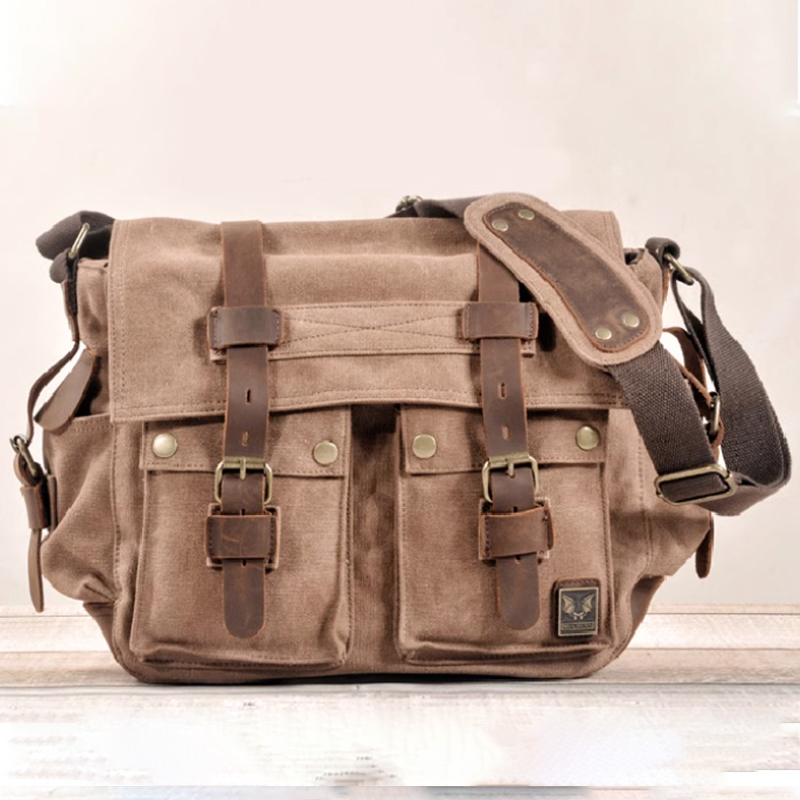 Vintage Outdoor Canvas Messenger Bag
