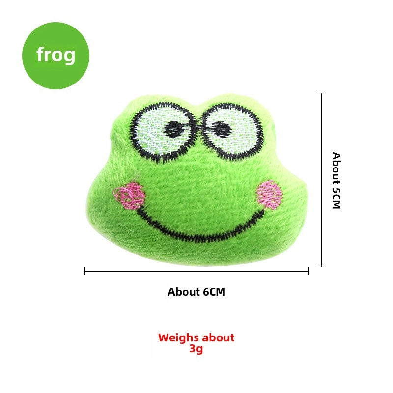 Cat Toy Catnip Fruit Animal Plush Toy Pet Toy Pineapple Strawberry Frog