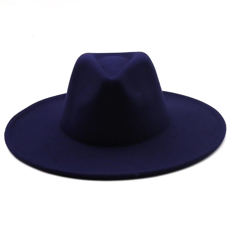Retro Brim Big Brim Autumn And Winter Wool Top Hat