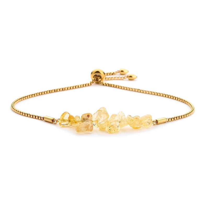 Casual Irregular Stainless Steel Natural Stone Bracelets In Bulk