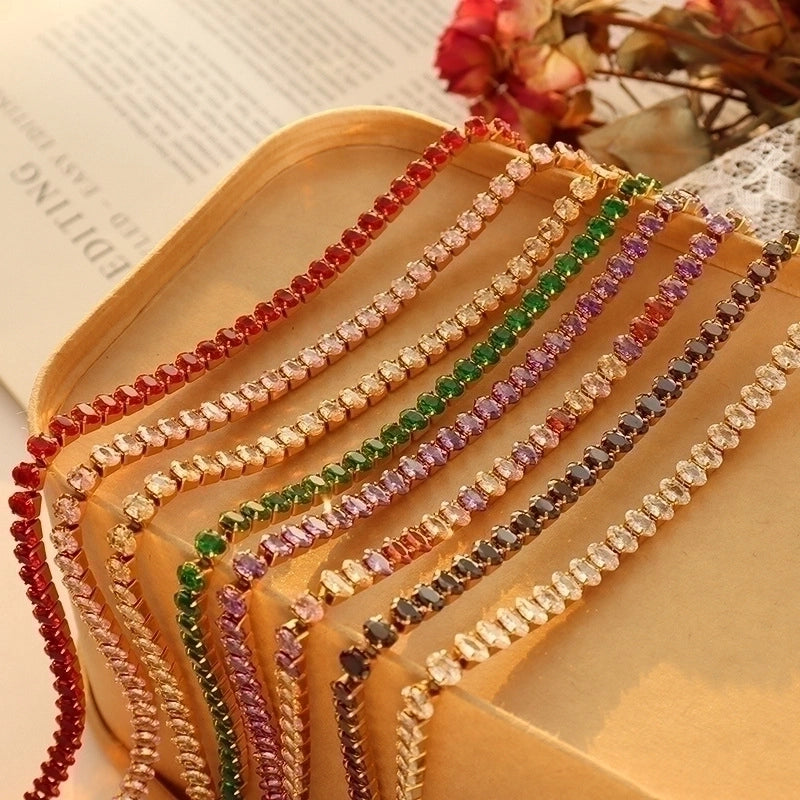 Fashion 304 Stainless Steel Zircon 18K Gold Plated Plating