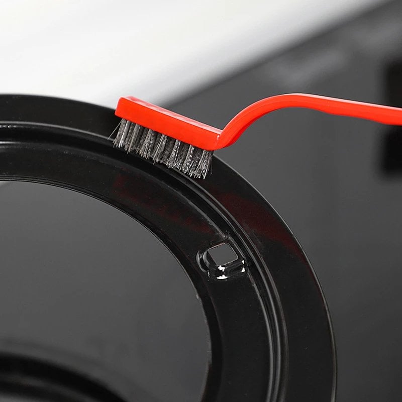 Pack of 3 Mini Wire Brush Set (Brass. Nylon. Stainless Steel Bristles)